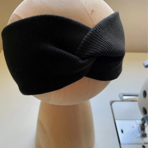 Czarna opaska twist
